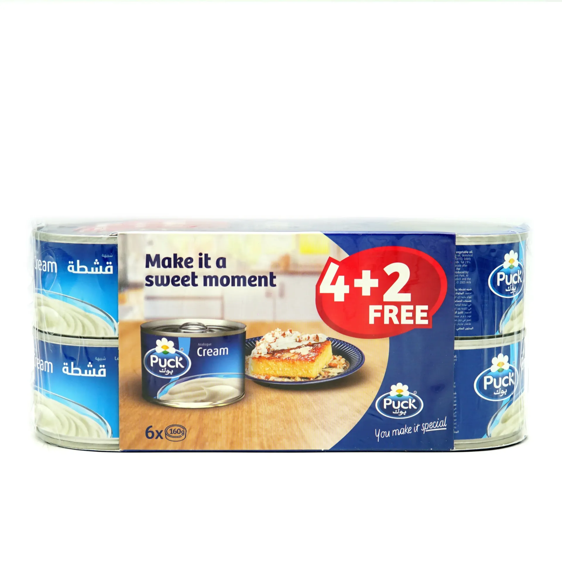 PUCK CREAM CHEESE 6X160G