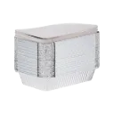 ALUMINUM CONTAINER W/ LID 100PCS