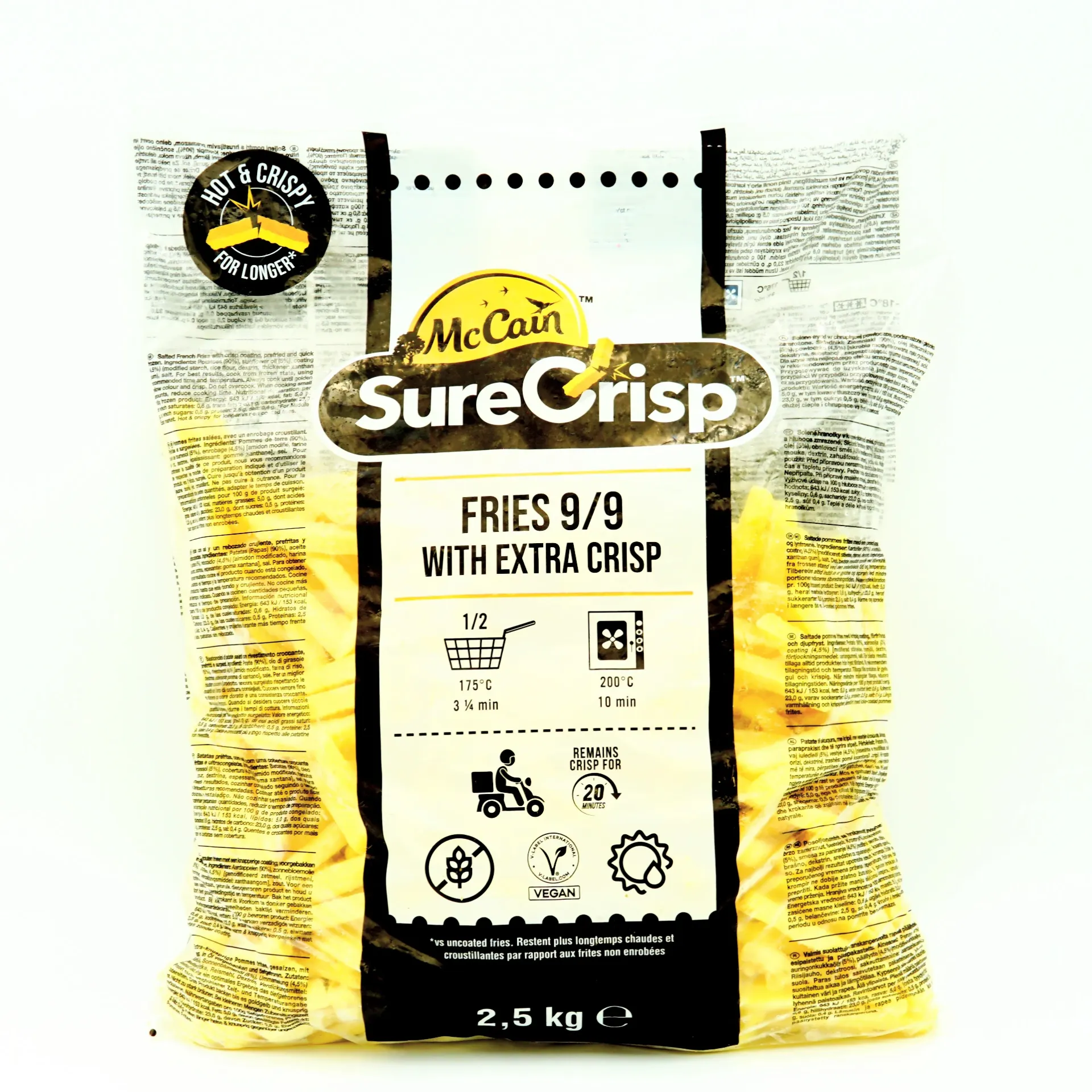 MCCAIN SURE CRISP 9MM SKIN OFF 2.5KG